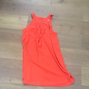 Chic Sleeveless Orange Wedding Dress
